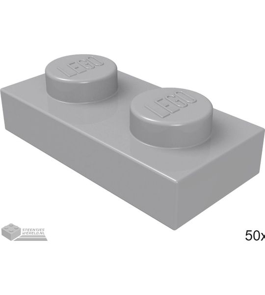 LEGO 3023 Licht blauwgrijs 50 stuks