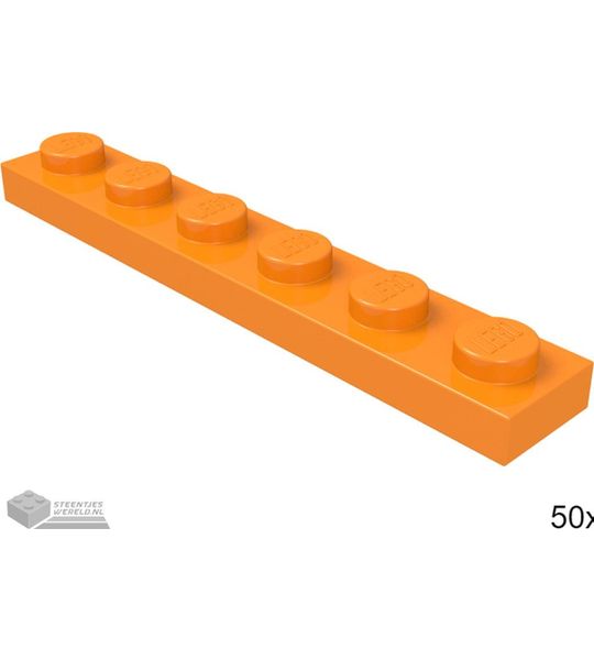 LEGO 3666 Oranje 50 stuks