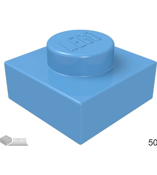 LEGO 3024 Mediumblauw 50 stuks