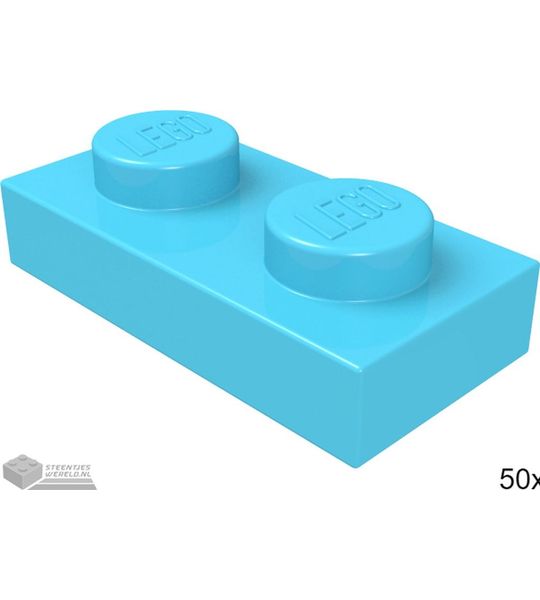 LEGO 3023 Donker azuur 50 stuks
