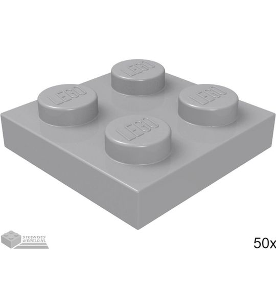 LEGO 3022 Licht blauwgrijs 50 stuks