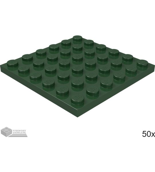 LEGO 3958 Donkergroen 50 stuks