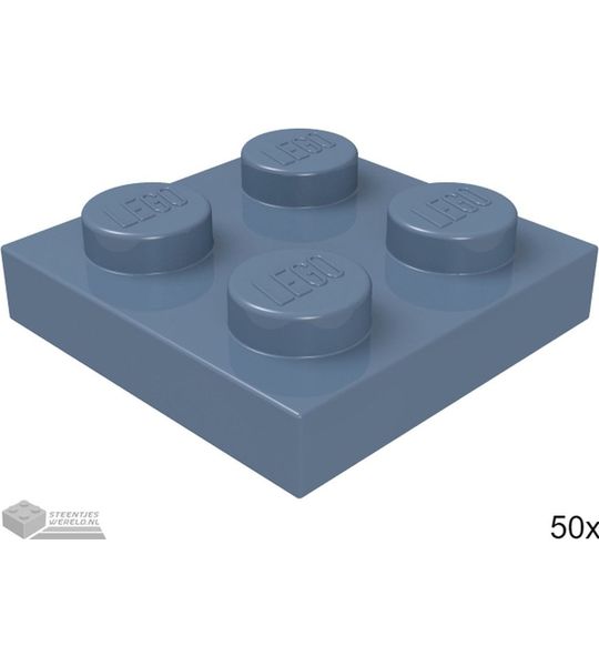 LEGO 3022 Zandblauw 50 stuks