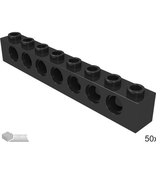 LEGO 3702 Zwart 50 stuks