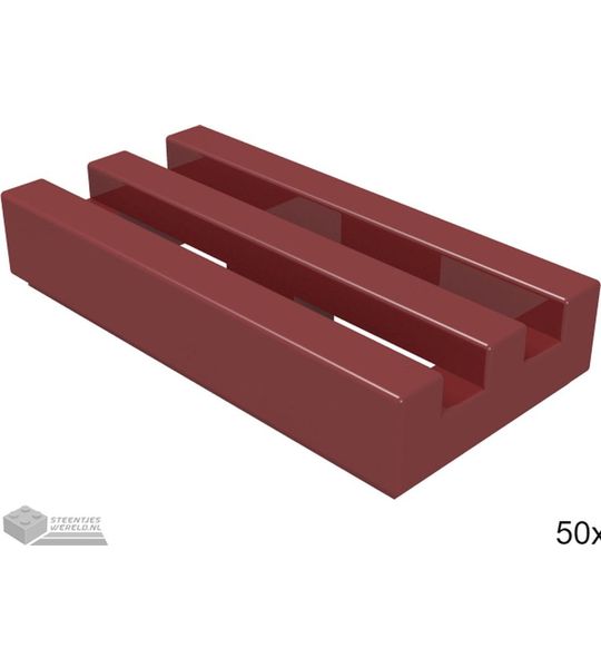 LEGO 2412b Donkerrood 50 stuks