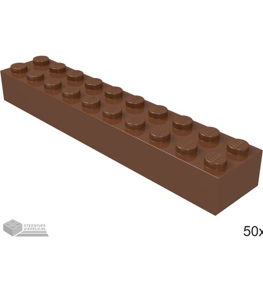 LEGO 3006 Roodbruin 50 stuks