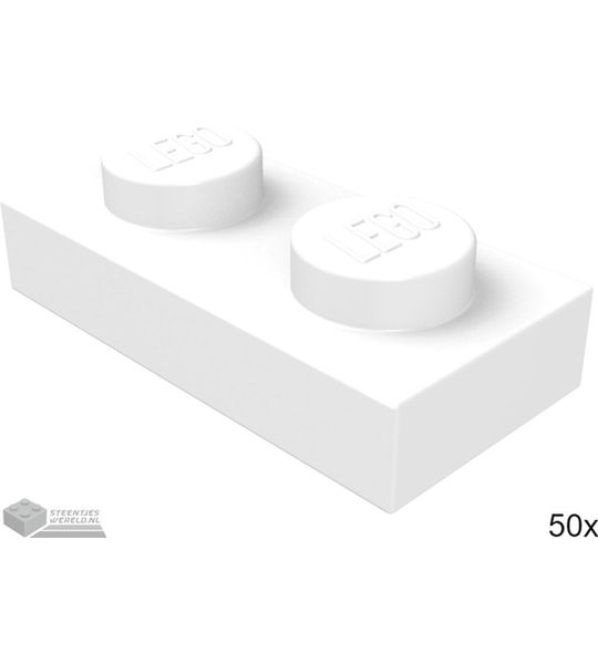 LEGO 3023 Wit 50 stuks