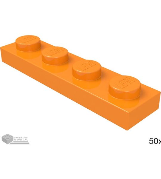 LEGO 3710 Oranje 50 stuks