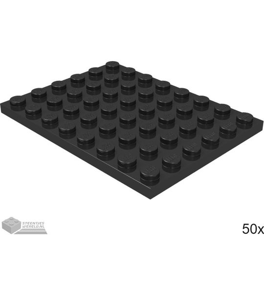 LEGO 3036 Zwart 50 stuks