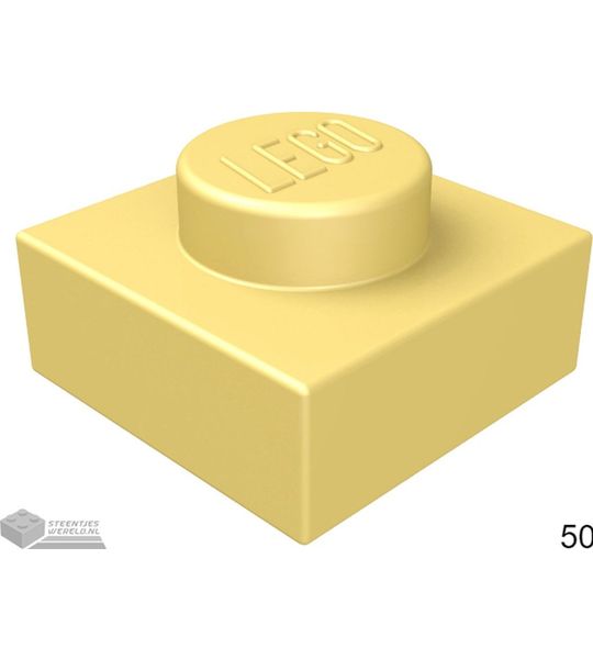 LEGO 3024 Parelgoud 50 stuks