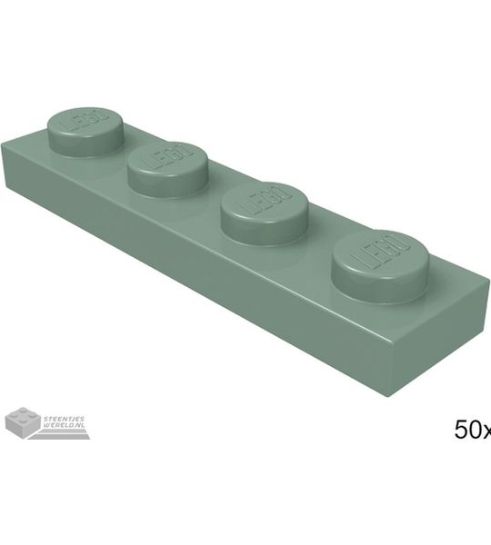 LEGO 3710 Zandgroen 50 stuks