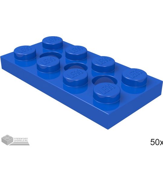 LEGO 3709b Blauw 50 stuks