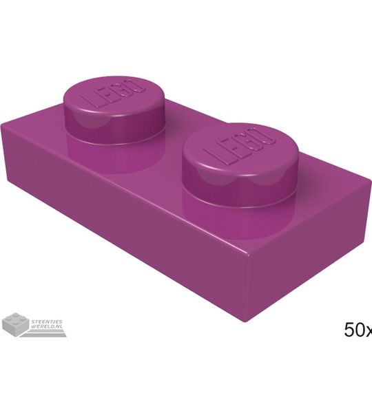 LEGO 3023 Magenta 50 stuks
