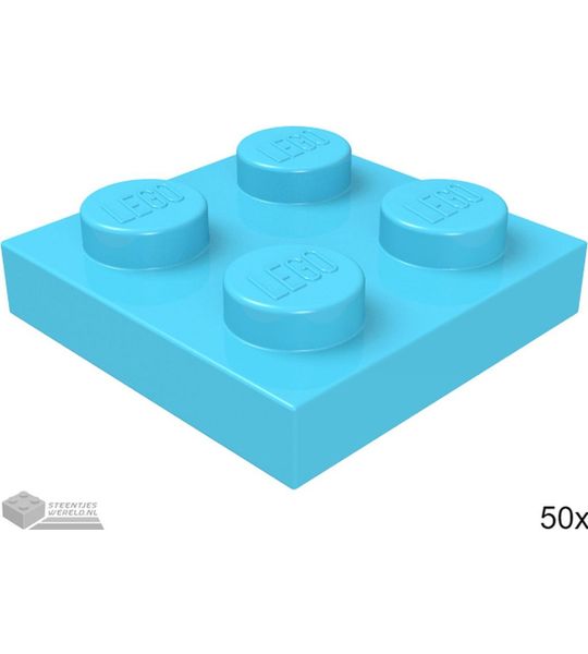 LEGO 3022 Donker azuur 50 stuks