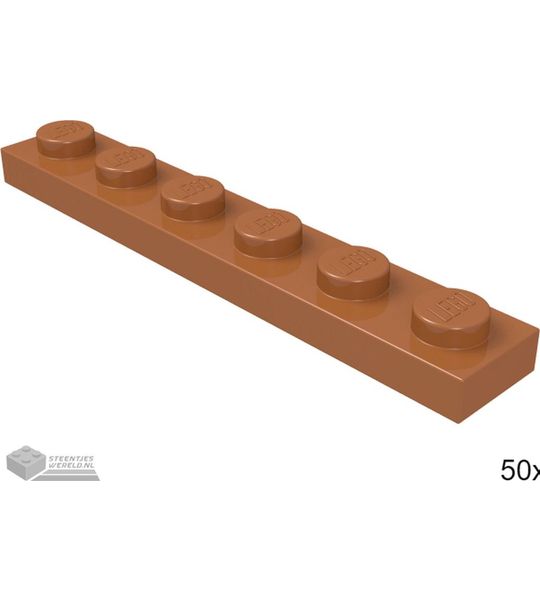 LEGO 3666 Donker oranje 50 stuks