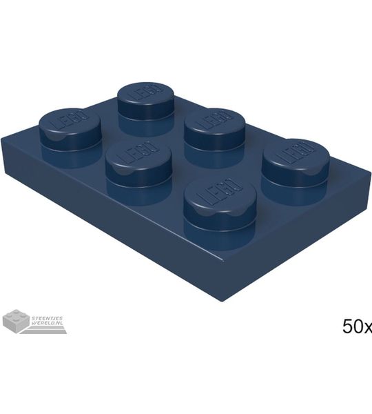 LEGO 3021 Donkerblauw 50 stuks