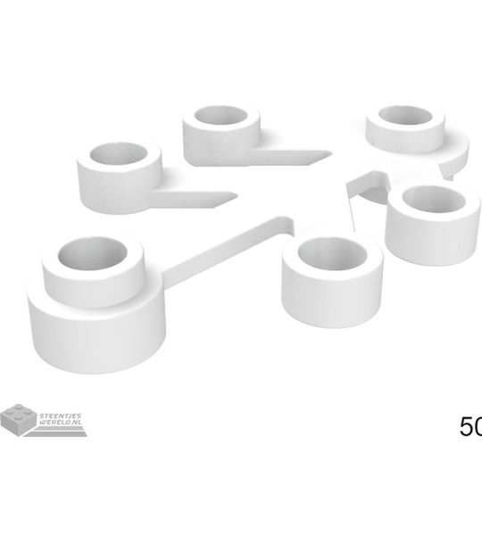 LEGO 2423 Wit 50 stuks