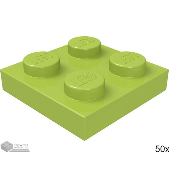 LEGO 3022 Lime 50 stuks