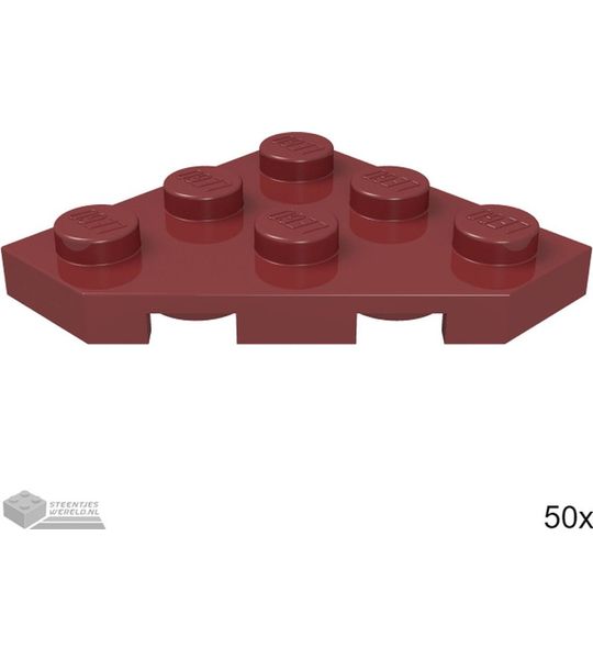 LEGO 2450 Donkerrood 50 stuks