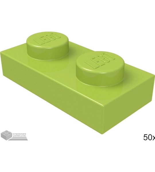 LEGO 3023 Lime 50 stuks