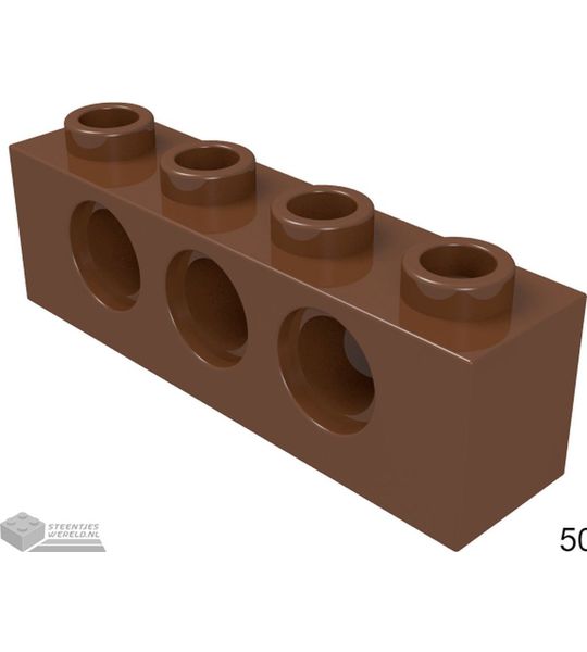 LEGO 3701 Roodbruin 50 stuks