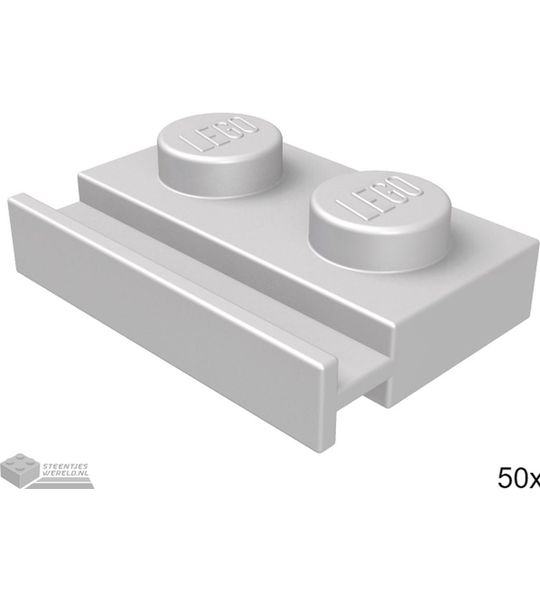 LEGO 32028 Plat zilver 50 stuks