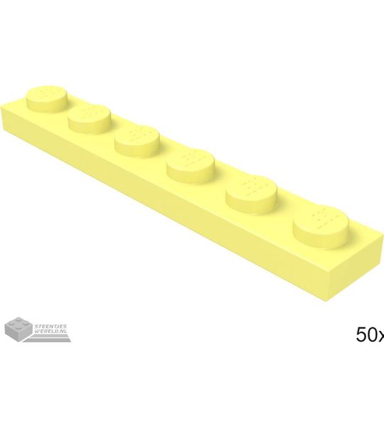 LEGO 3666 Fel lichtgeel 50 stuks