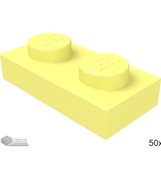 LEGO 3023 Fel lichtgeel 50 stuks
