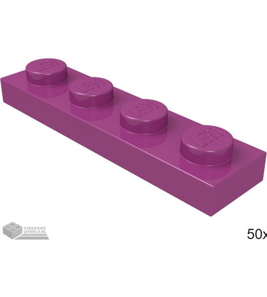 LEGO 3710 Magenta 50 stuks