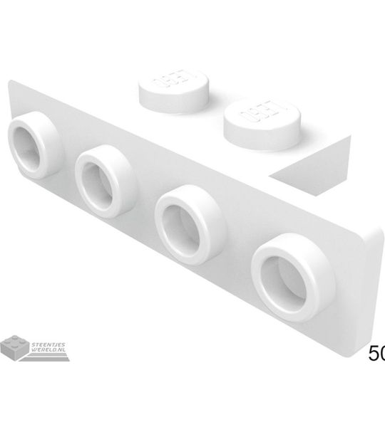 LEGO 2436b Wit 50 stuks