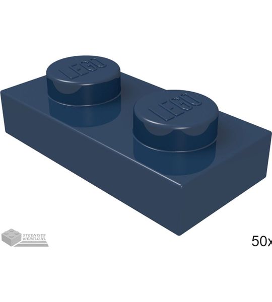 LEGO 3023 Donkerblauw 50 stuks