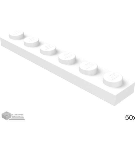 LEGO 3666 Wit 50 stuks