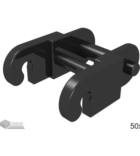 LEGO 3711 Zwart 50 stuks