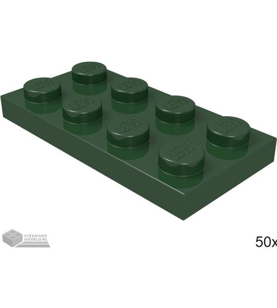 LEGO 3020 Donkergroen 50 stuks