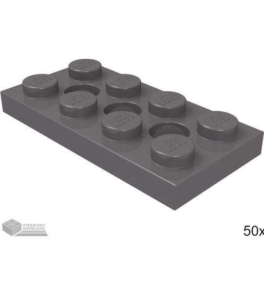LEGO 3709b Donker blauwgrijs 50 stuks