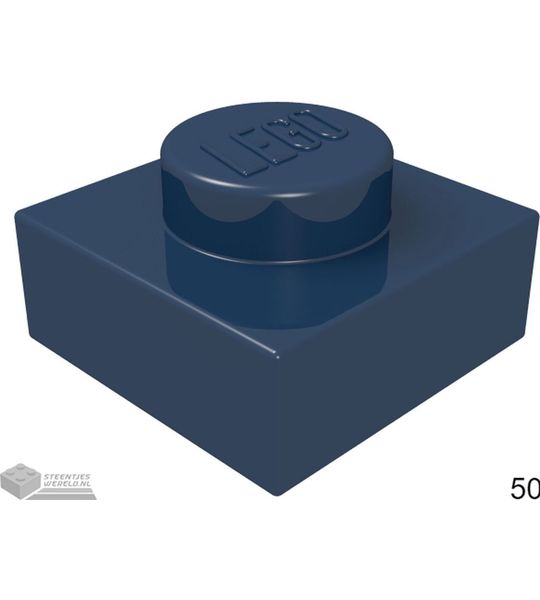 LEGO 3024 Donkerblauw 50 stuks