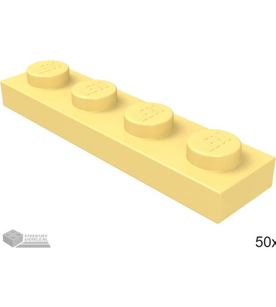 LEGO 3710 Fel lichtoranje 50 stuks
