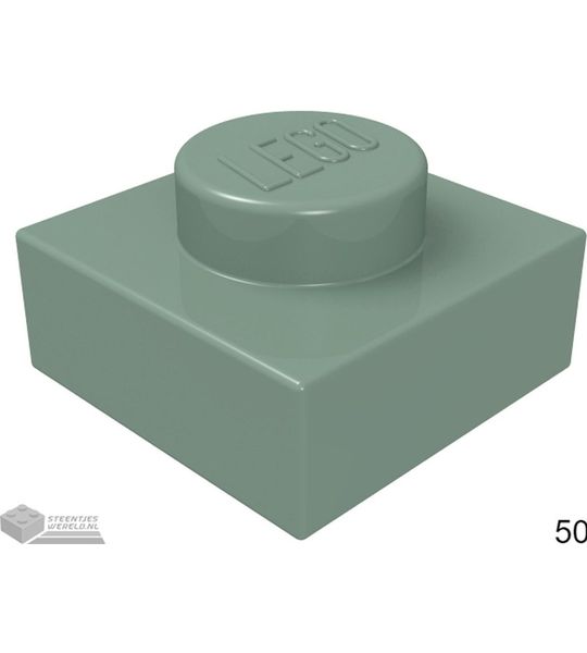 LEGO 3024 Zandgroen 50 stuks