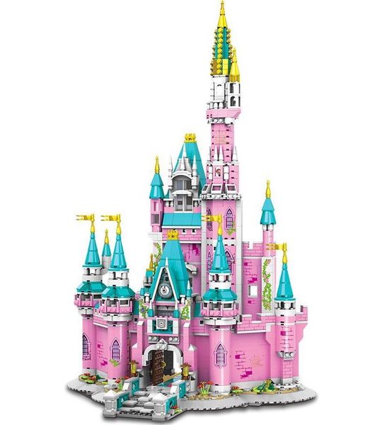 Groot Roze Prinsessen Kasteel | Disney Frozen Prinses | Pink Castle | Meiden | Meisjes | Girls | Roze | Fantasie | Friends | City | 1676 Onderdelen | Geschikt voor LEGO