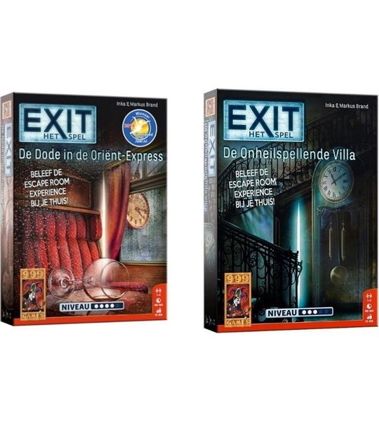 Spellenbundel - 2 Stuks - Exit - De Dode In De Orient Express & De Onheilspellende Villa