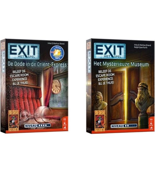 Spellenbundel - 2 Stuks - Exit - De Dode In De Orient Express & Het Mysterieuze Museum