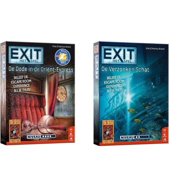 Spellenbundel - 2 Stuks - Exit - De Dode In De Orient Express & De Verzonken Schat