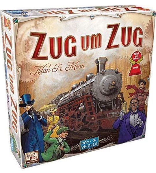 Days of Wonder - "Trein per trein " (spel in Duitse taal) - Bordspel voor treinliefhebbers