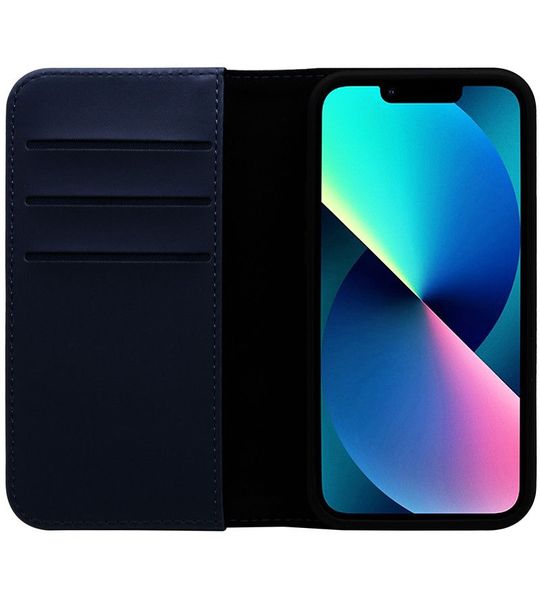 BlueBuilt Apple iPhone 13 Pro Max Book Case Leer Blauw