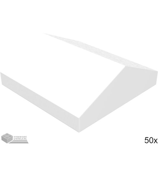 LEGO Dakpan 2x2 nok, 3300 Wit 50 stuks
