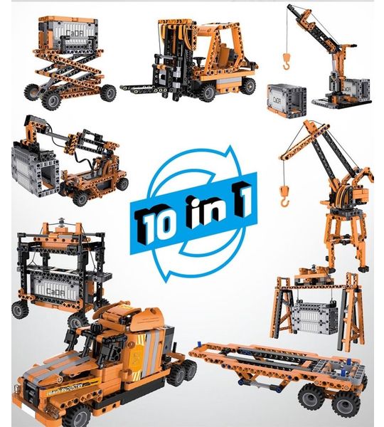 Bouwblokken - Lego compatible - 10 in 1 designs - met Smart Sensoren - 634 onderdelen