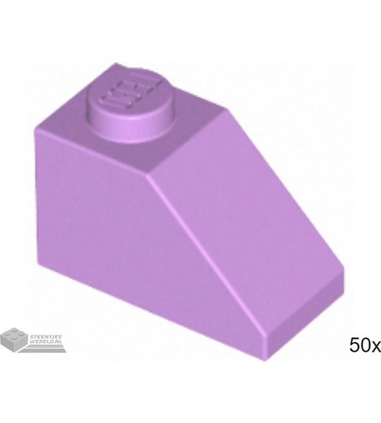 LEGO Dakpan 2x1, 3040 Medium lavendel 50 stuks