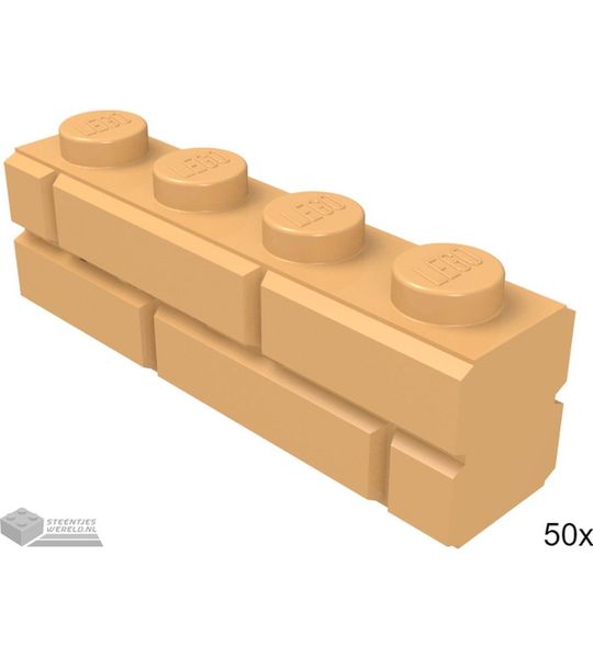 LEGO Baksteen 1x4, 15533 Medium noga 50 stuks