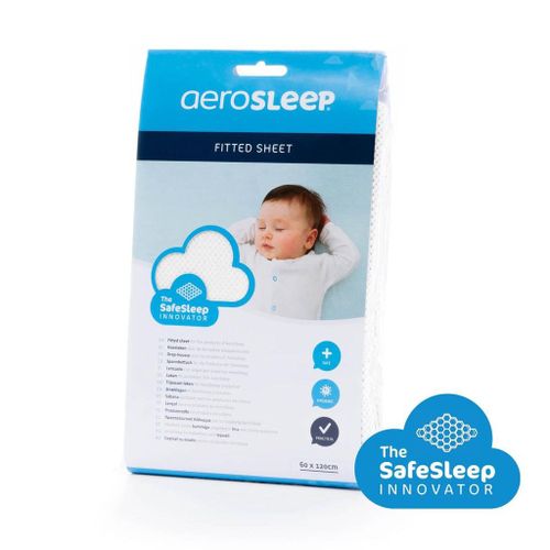 AeroSleep Sleep Safe Hoeslaken Stokke® Sleepi™ - Wit, Maat: 119 x 70 cm.