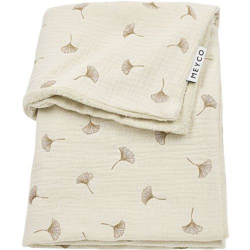 Deken Wieg Meyco Gingko Soft Sand 75x100
